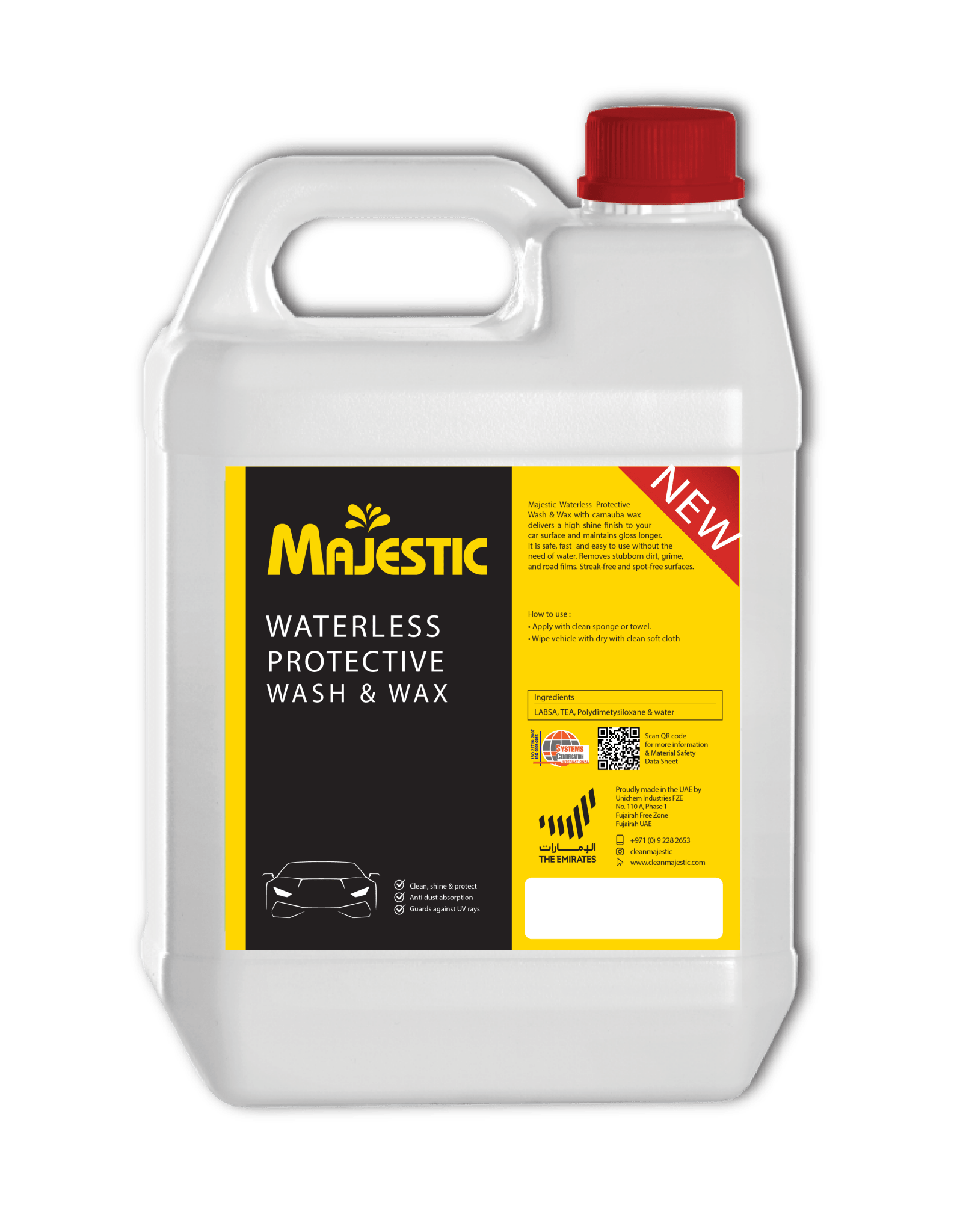 Majestic Waterless Protective Wash & Wax - Shop N Clean